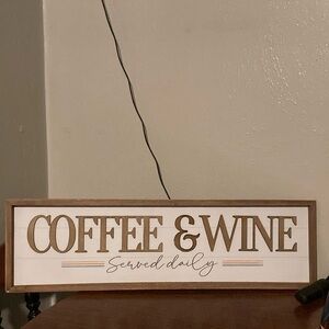 Coffee & Wine Wall Sign